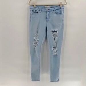 Levi's skinny denim jeans size 30 711 skinny distressed light wash stretch Levis
